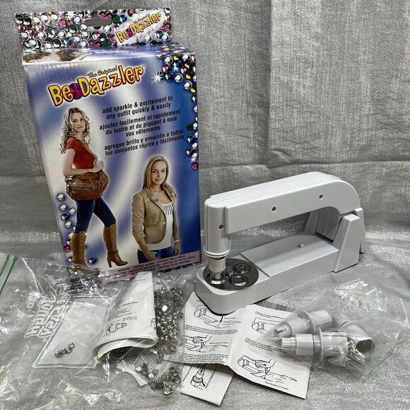 The Original Bedazzler Complete Rhinestones, Studs, Patterns Instructions - Picture 1 of 8
